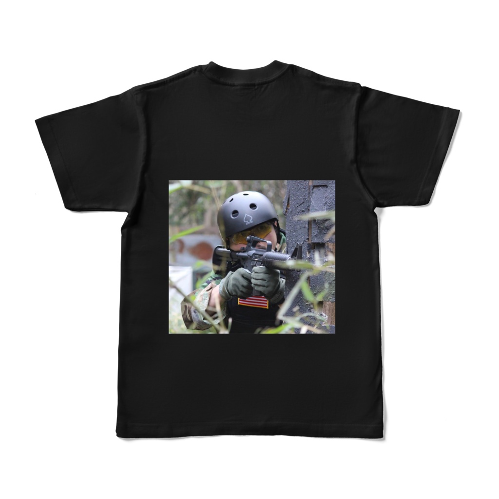 俺のサバゲの時のカッコいい写真のTシャツ