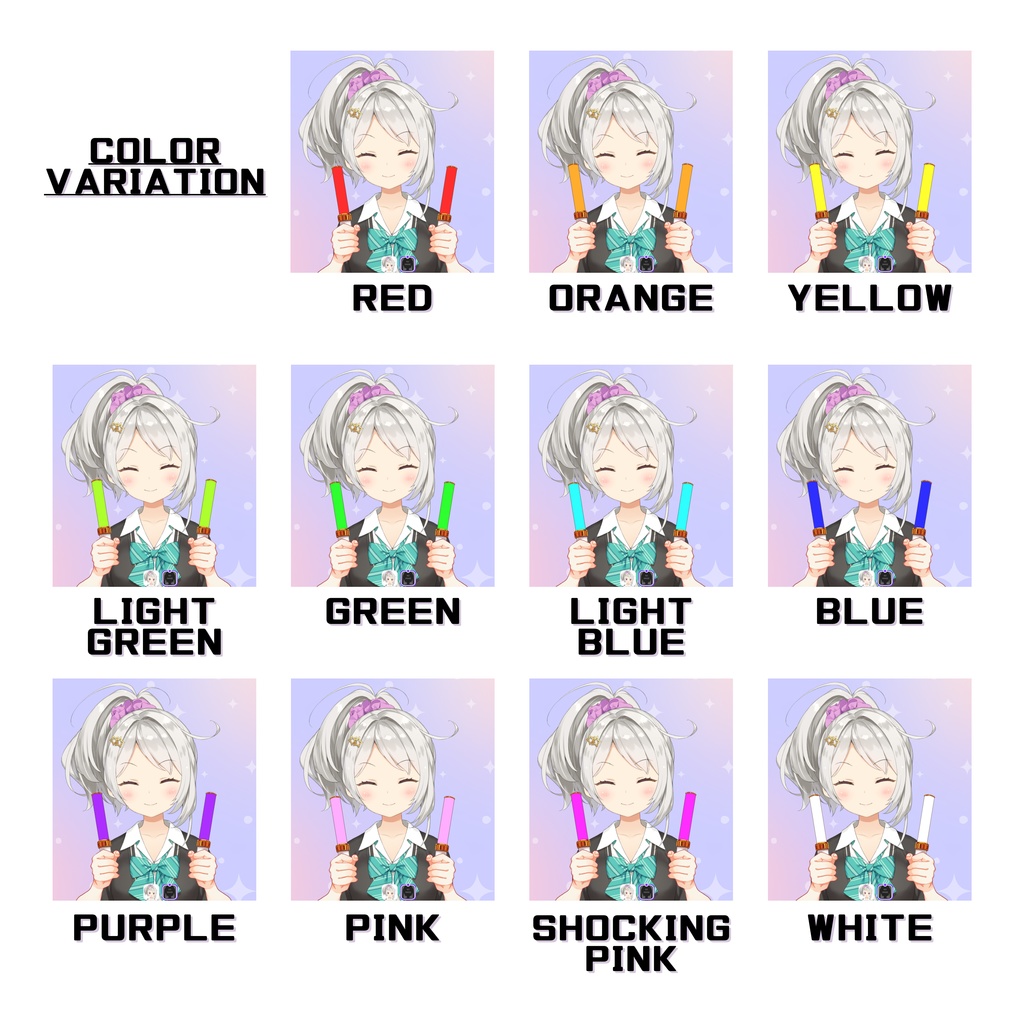 【Live2D】11色◎ペンライト2022【アイテム】