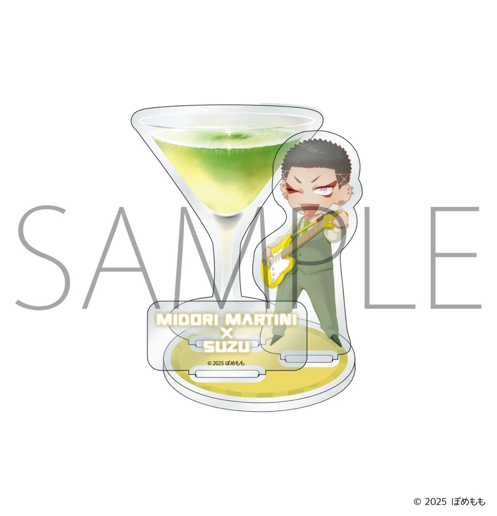 【受注販売】『ぽめもも』バースデーカクテルアクリルスタンド 西城鈴