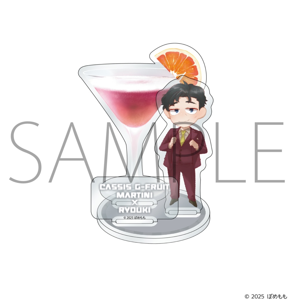 【受注販売】『ぽめもも』バースデーカクテルアクリルスタンド 渥美諒希