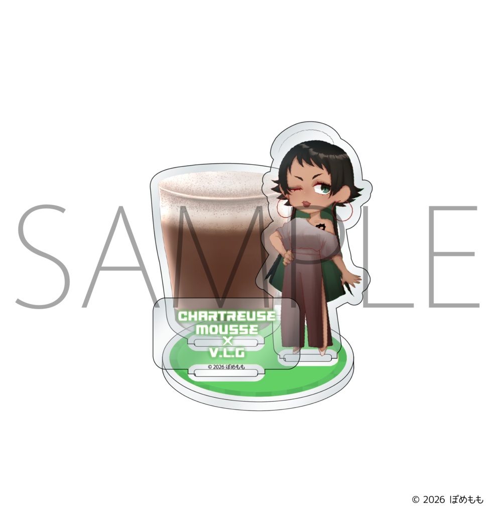 【受注販売】『ぽめもも』バースデーカクテルアクリルスタンド ヴァレンティーナ・ロペス・ガルシア