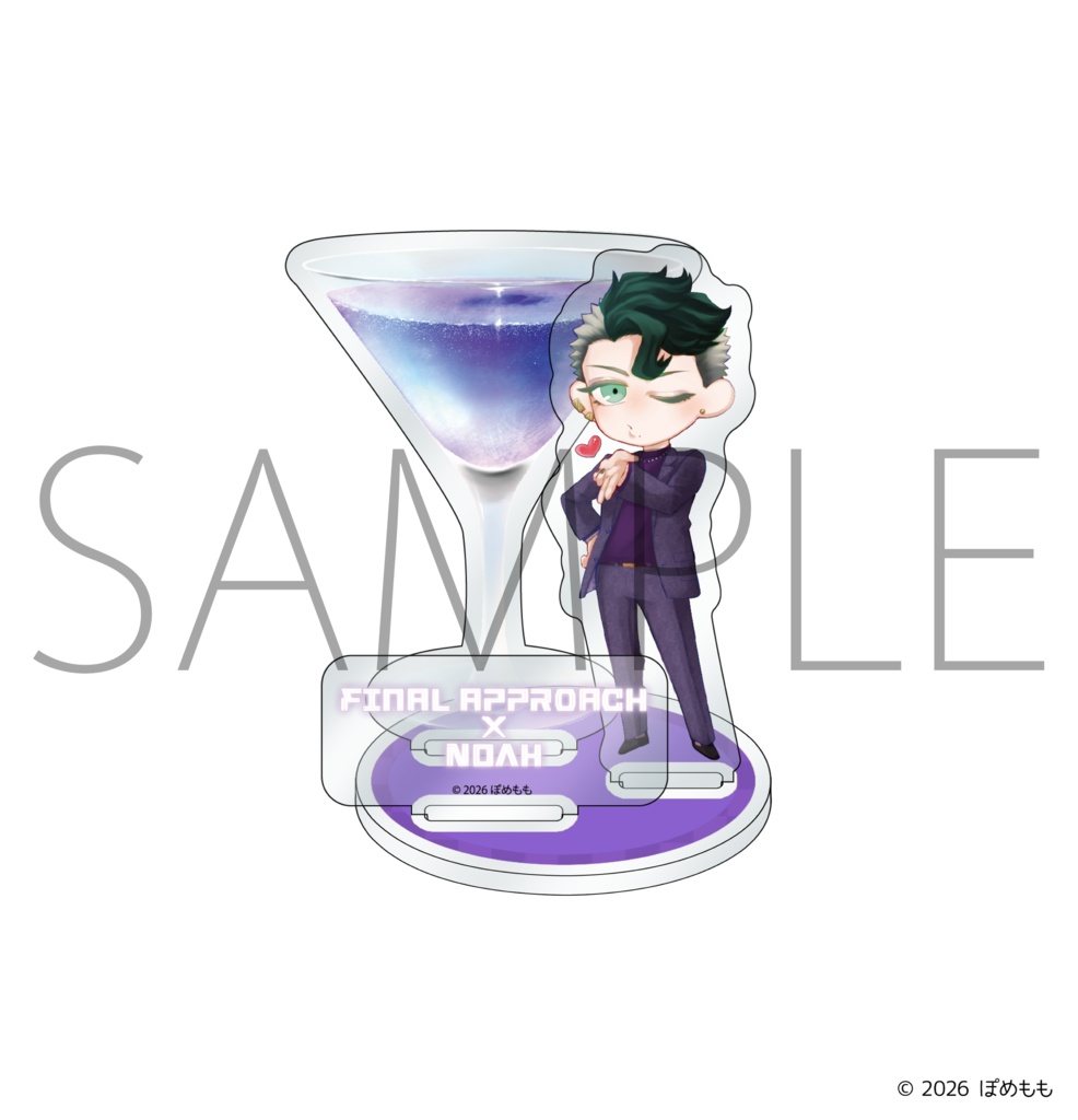 【受注販売】『ぽめもも』バースデーカクテルアクリルスタンド 一條望愛