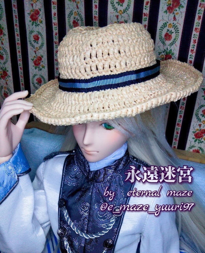 【1/3ドールサイズ】麦わら帽子シンプルver.【即納】
