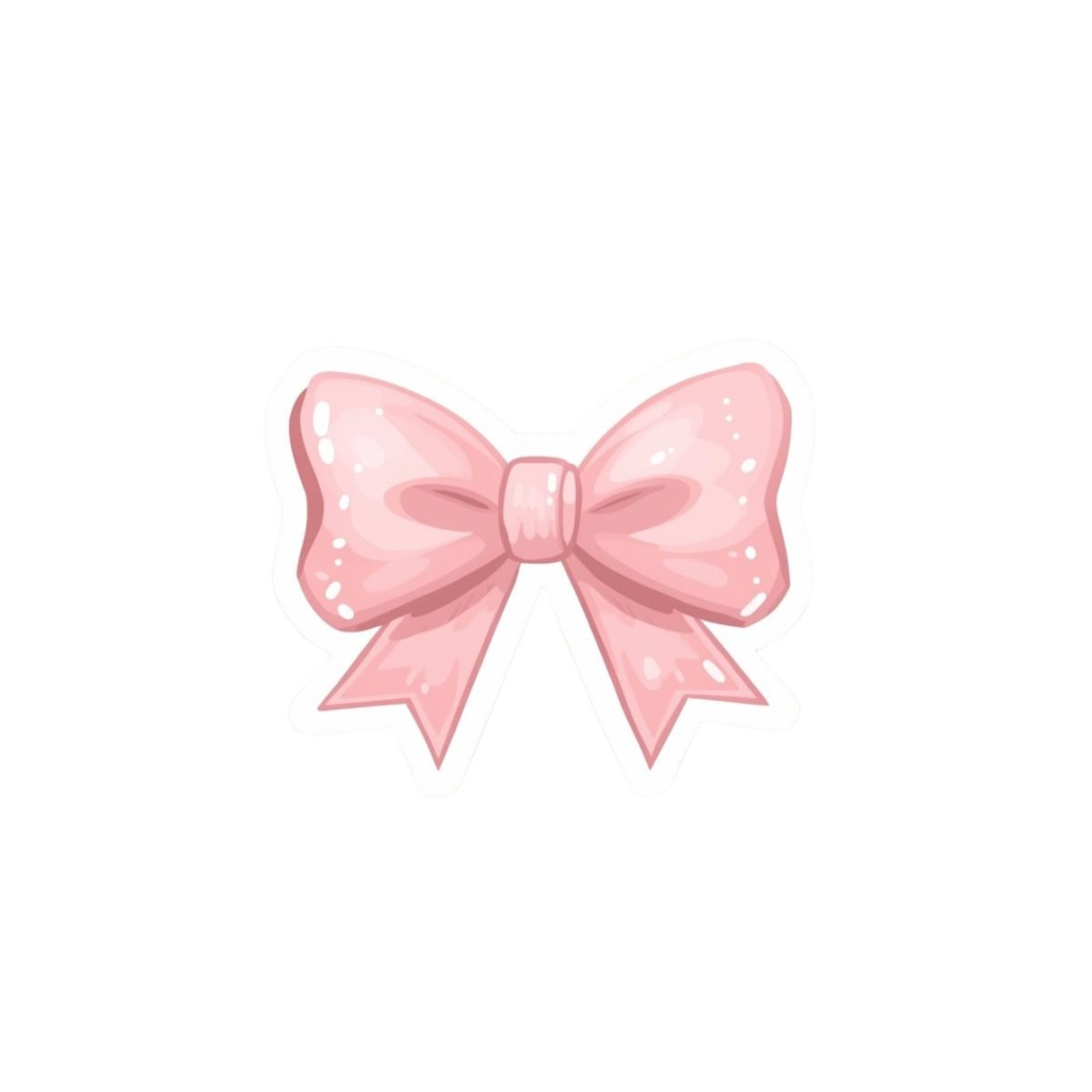 淡いピンクの可愛いクリップアートセット(PNG)