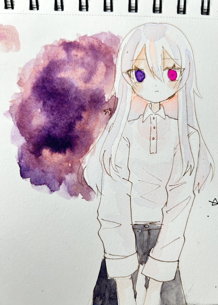 水彩原画14cm×10cm