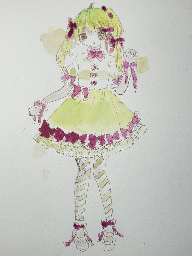 水彩画イラストランダム