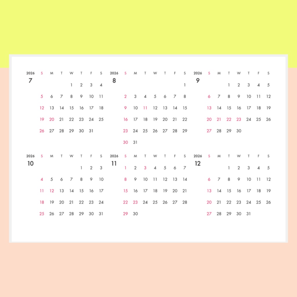 2026年卓上カレンダー「きゃわ♡っていいなキャレンダー2026」送料込み 木製スタンド付き