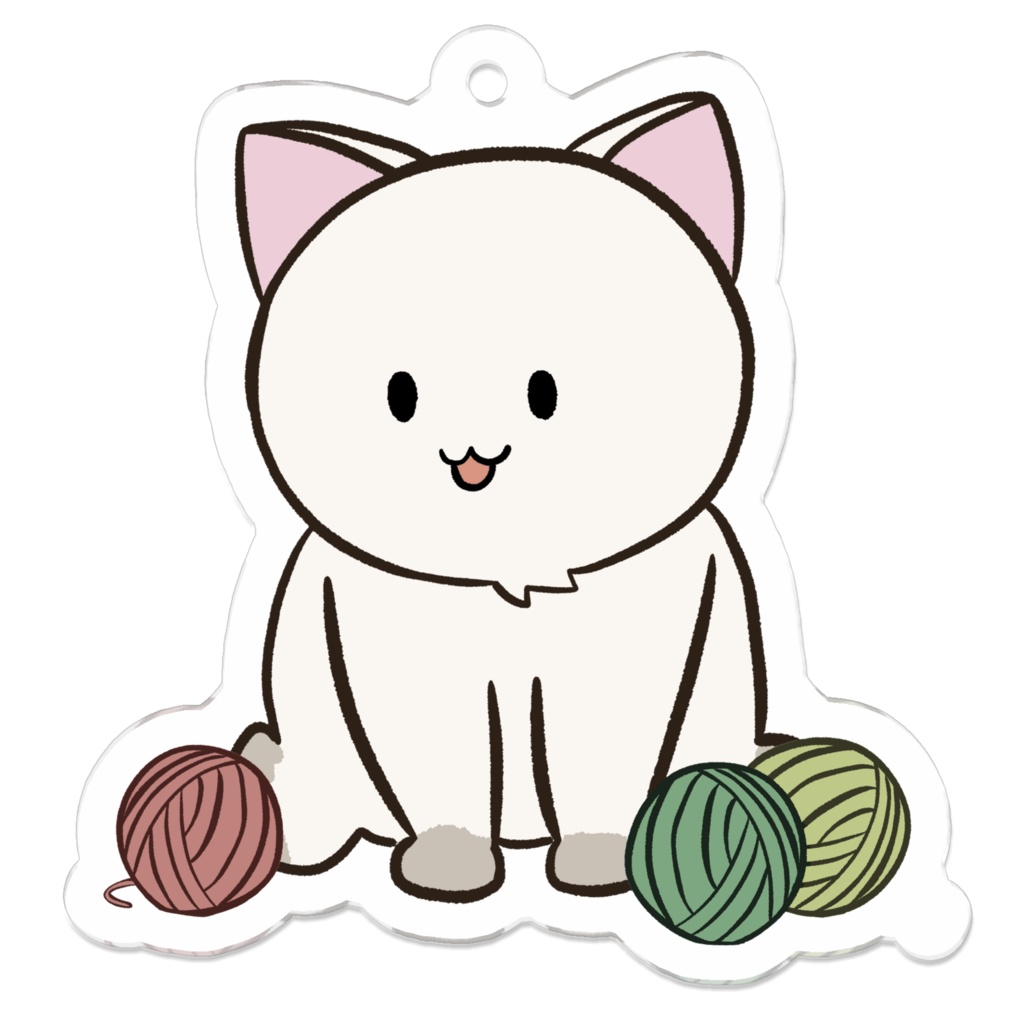 れいねこ　アクリルキーホルダー