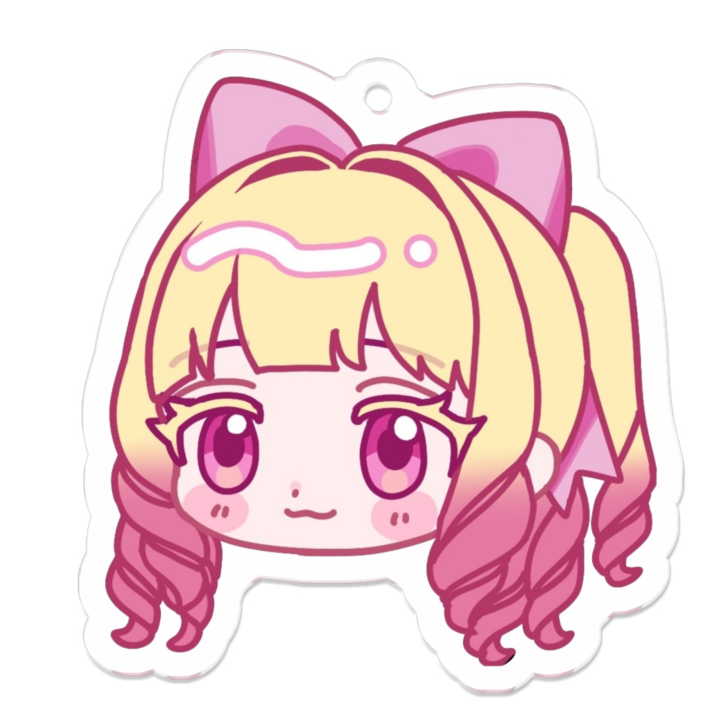 お顔アクリルキーホルダー