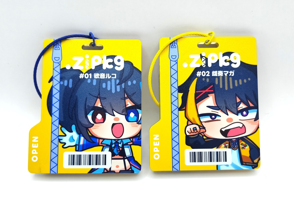 3層アクリルキーホルダー .zipkg