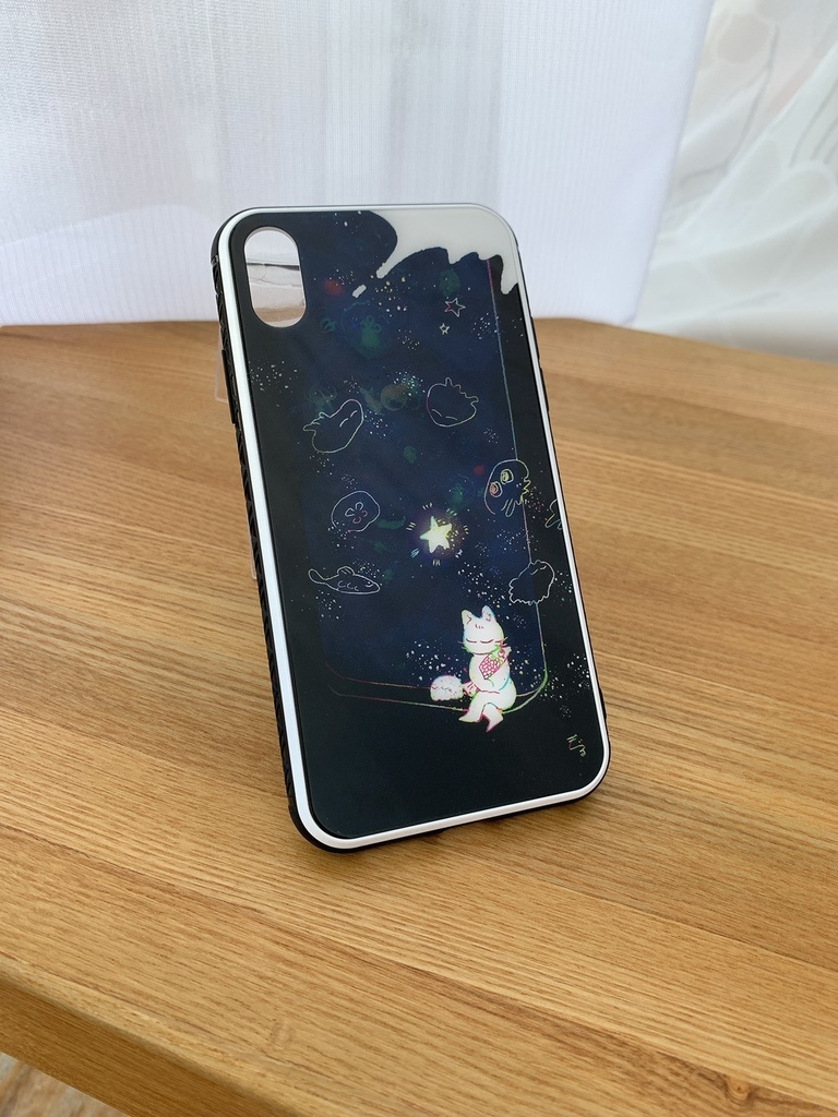 まほう/強化ガラス仕上げiPhoneケース