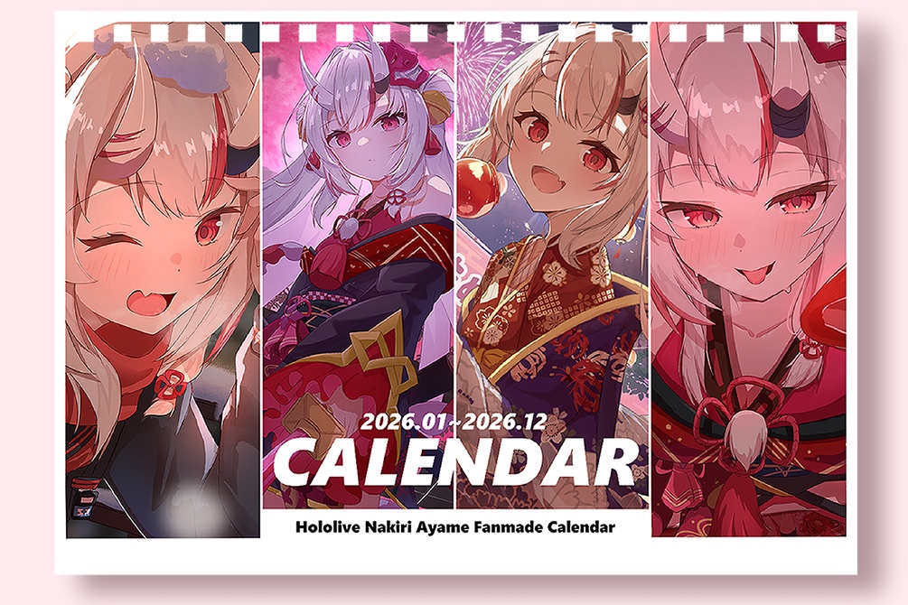 卓上カレンダー（百鬼あやめ）