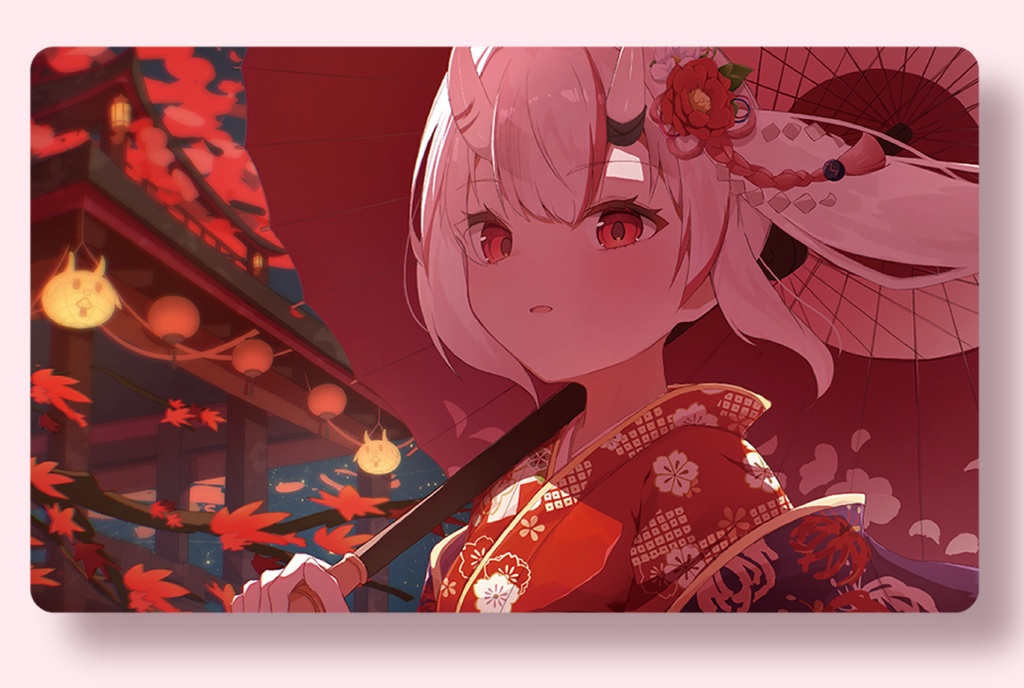 百鬼あやめ　ラバーマット