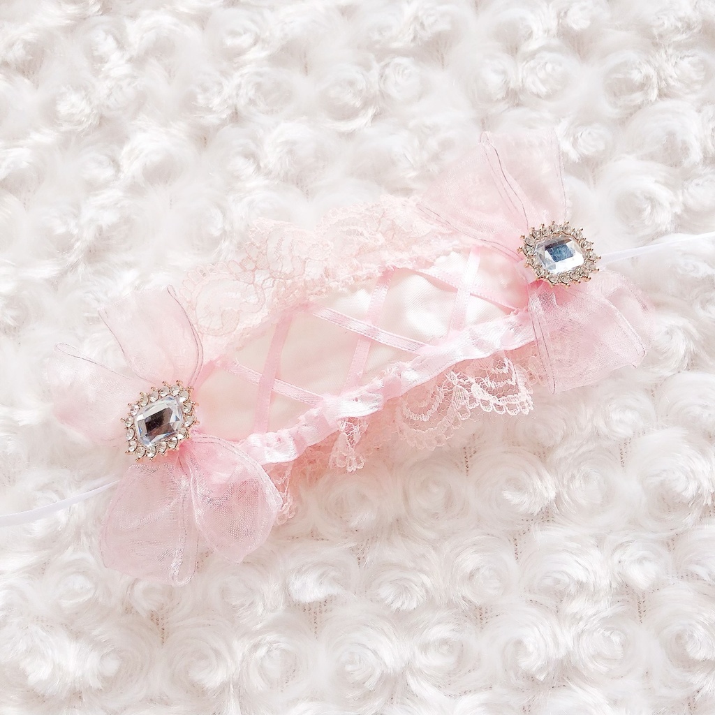 ぬいぐるみ用ヘッドドレス ぴんく