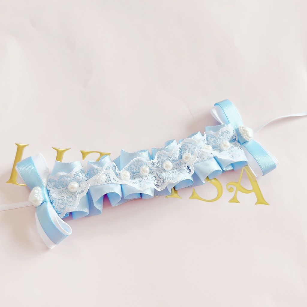 ぬいぐるみ ヘッドドレス みずいろ