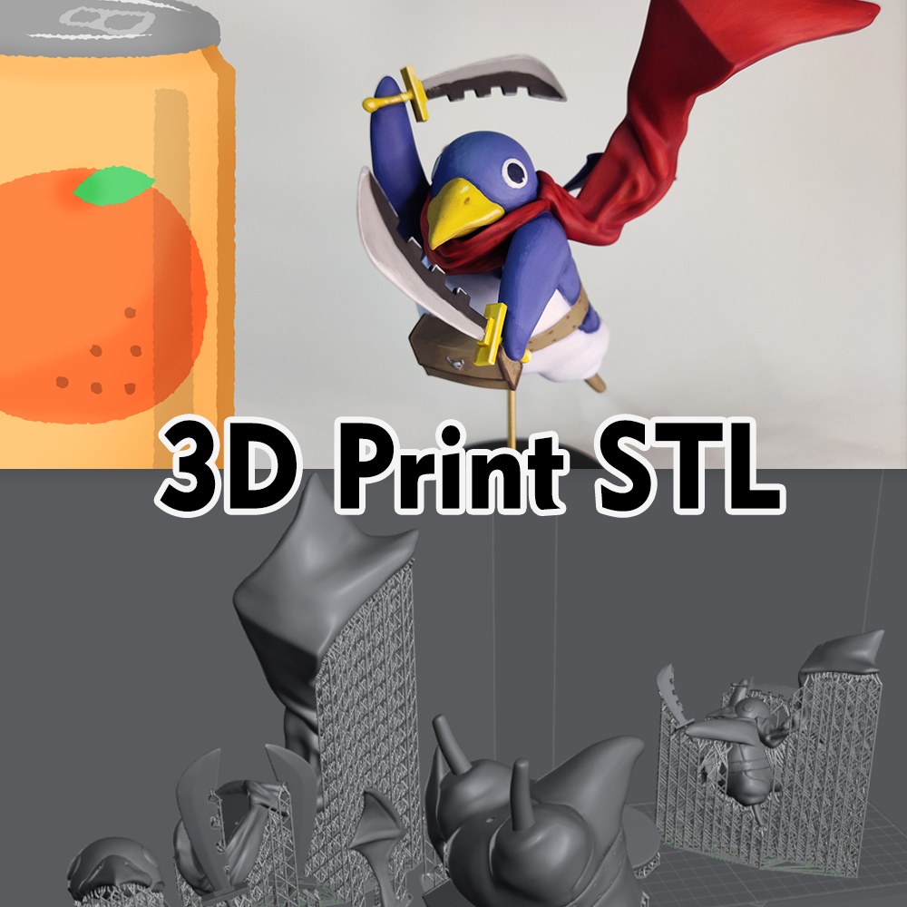 プリニー・主人公 (3Dプリント STL) ディスガイア