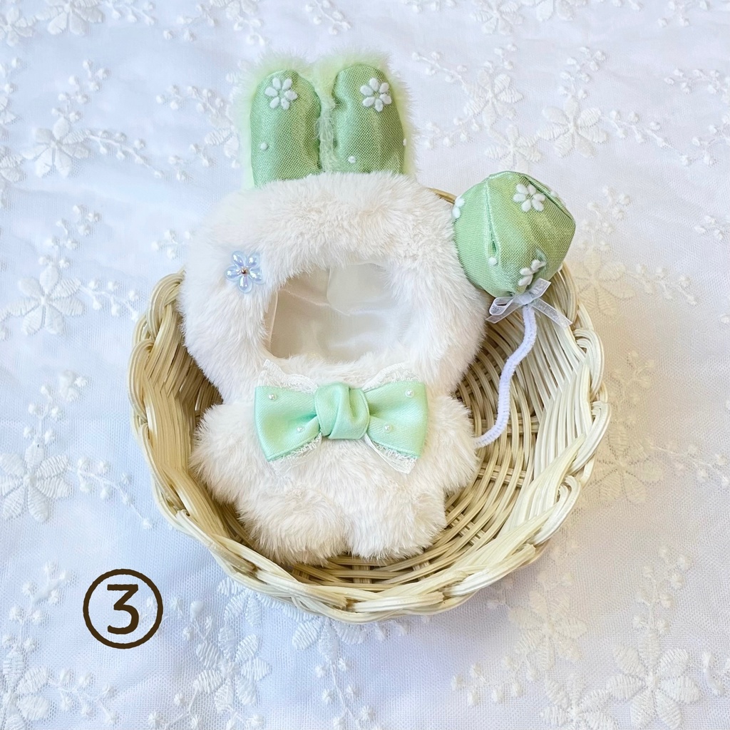 風船うさちゃん着ぐるみ(10cmぬいサイズ)