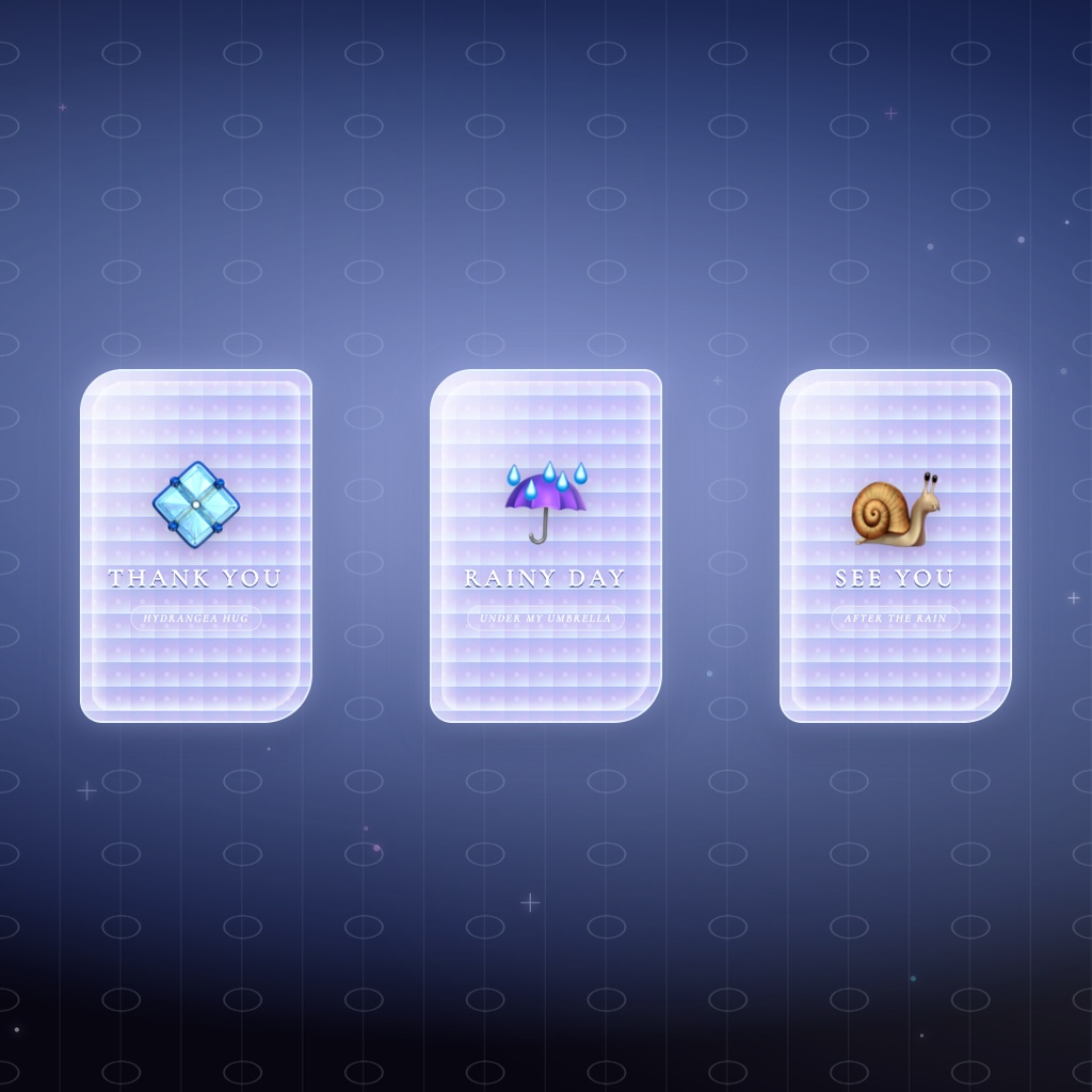 【OBS素材】配信締めエンドロール Endroll Ajisai v1.0|わんコメ連携|梅雨・紫陽花
