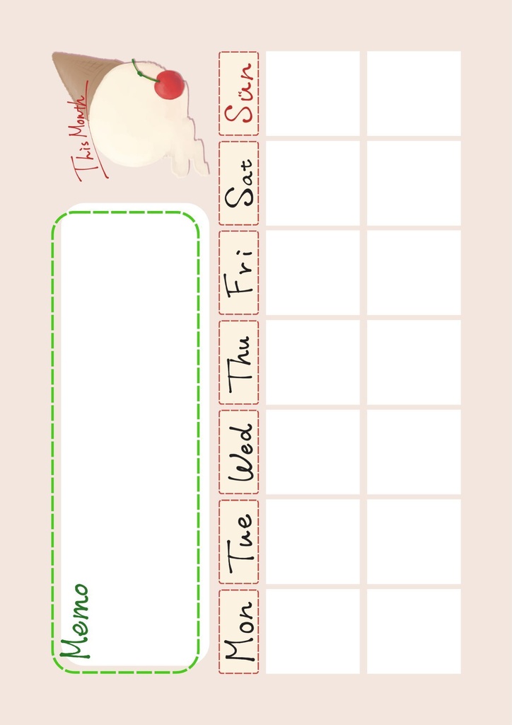 【紙媒体】オリジナル手帳『こーらふろーとがーる』