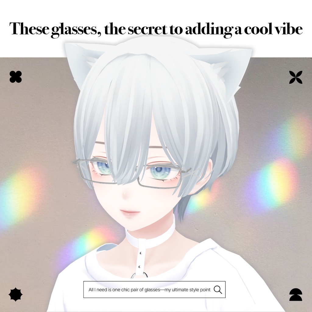 【5アバター対応】Glasses 01 #GeekChic