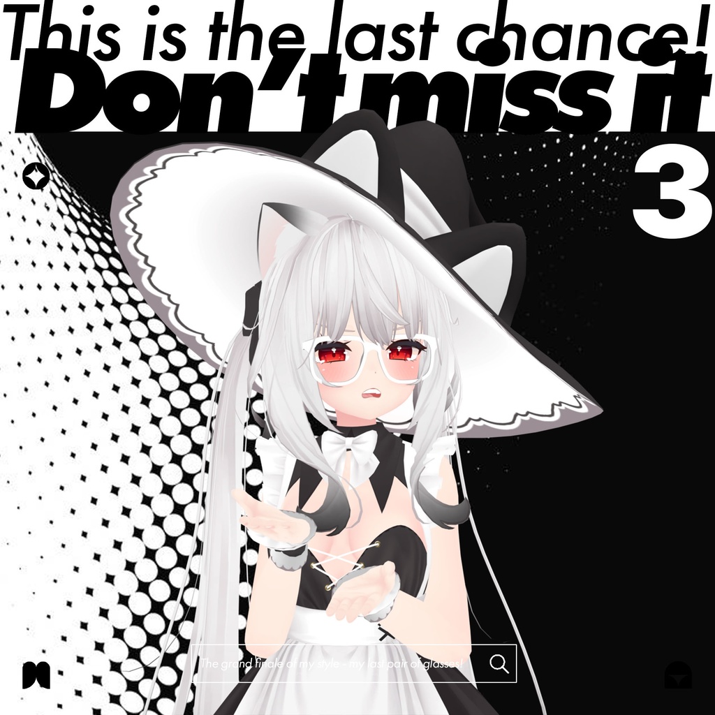 【5アバター対応】Glasses 03 #Nerd