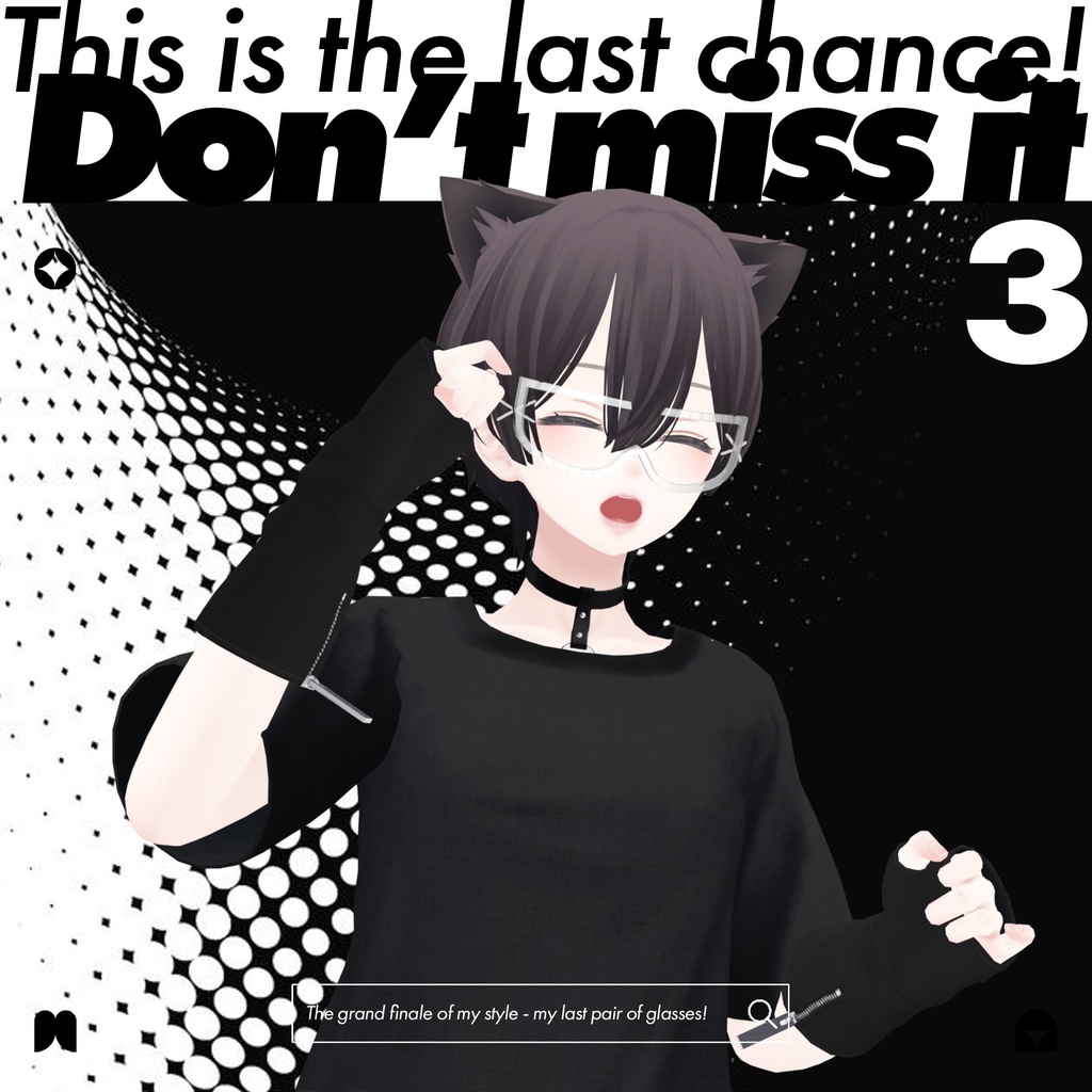 【5アバター対応】Glasses 03 #Nerd