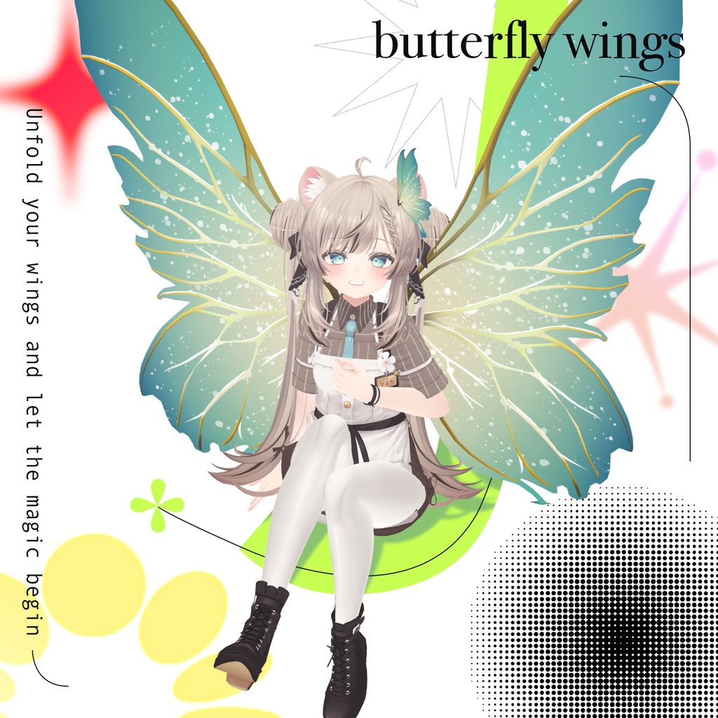 【5アバター対応】Butterfly Wing Set