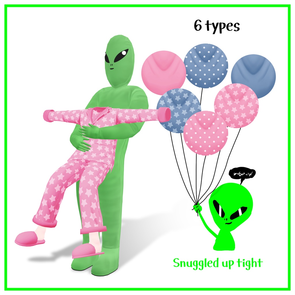 【13アバター対応】Inflatable Alien Abduction Costume