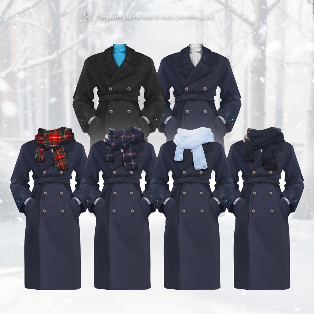 【Live2D】Men's Coat With Muffler