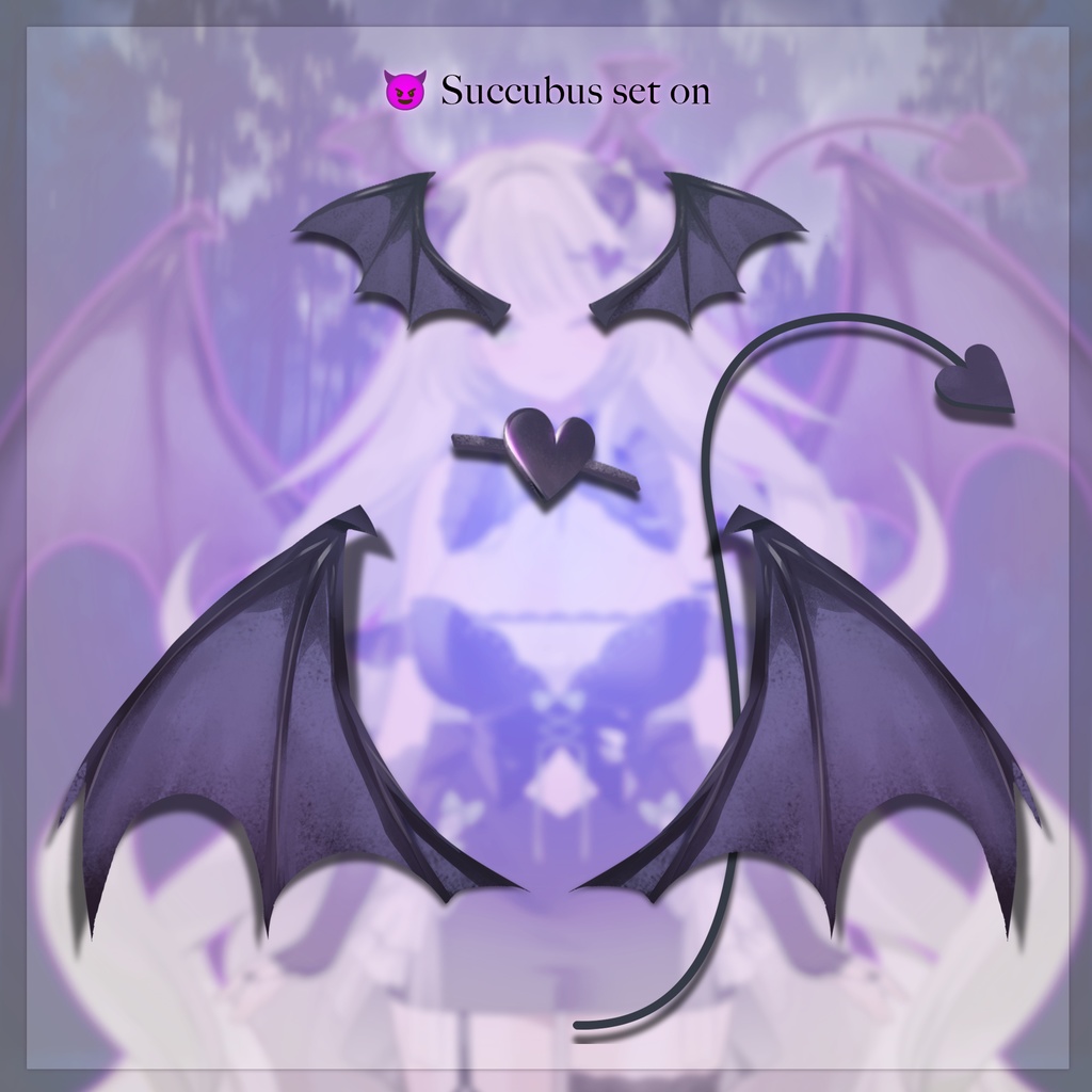 【Live2D】Succubus Wings Set