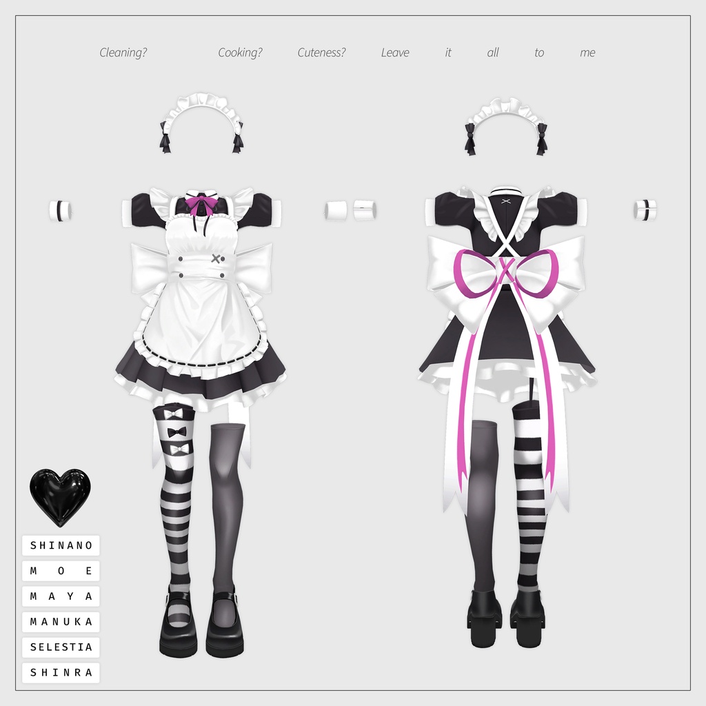 【6アバター対応】Mini Maid Set