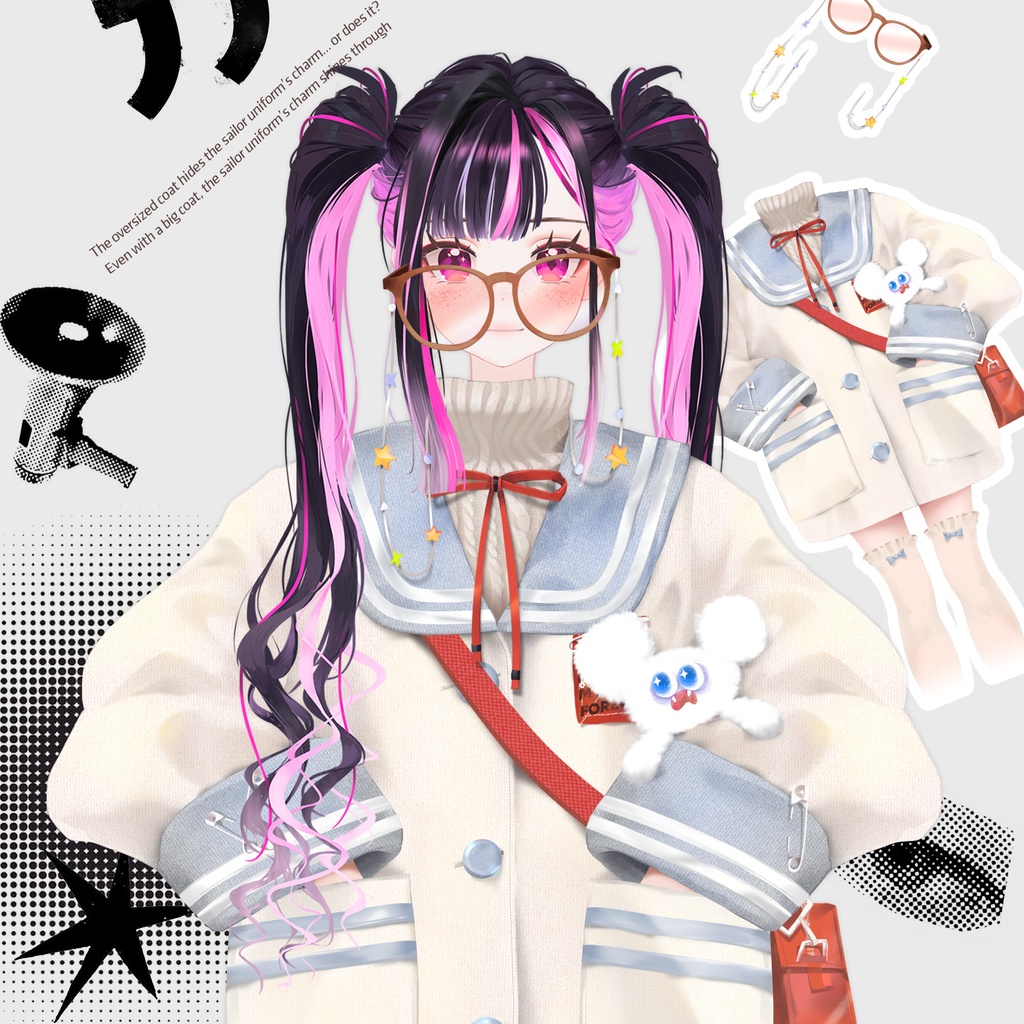 【Live2D】Sailor Coat Set