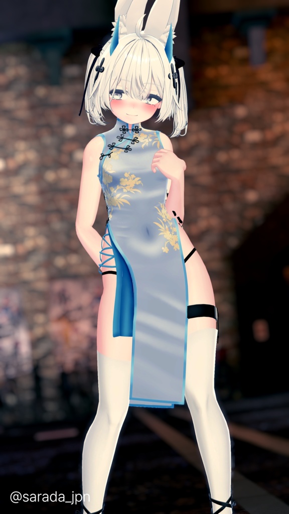 【9アバター対応】Qipao/Cheongsam Dress