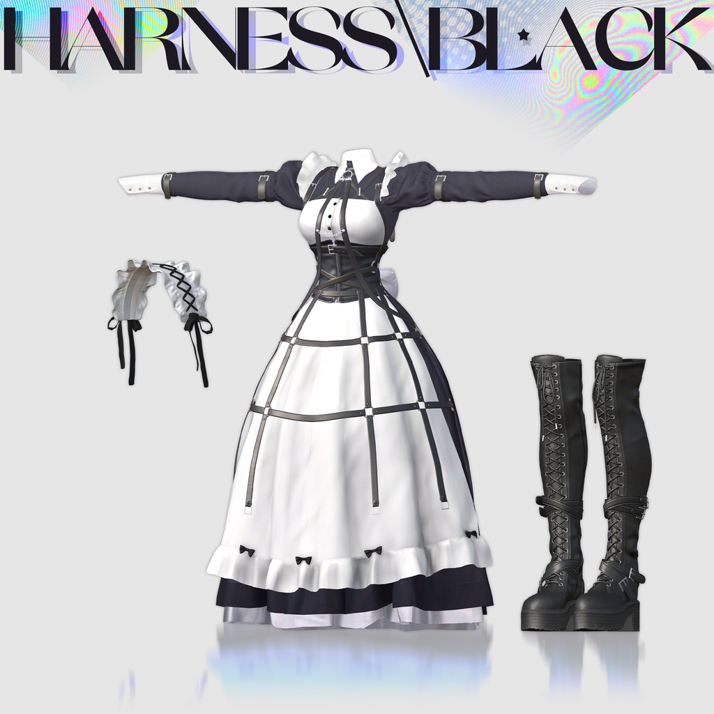 【12アバター対応】Harness Maid Set