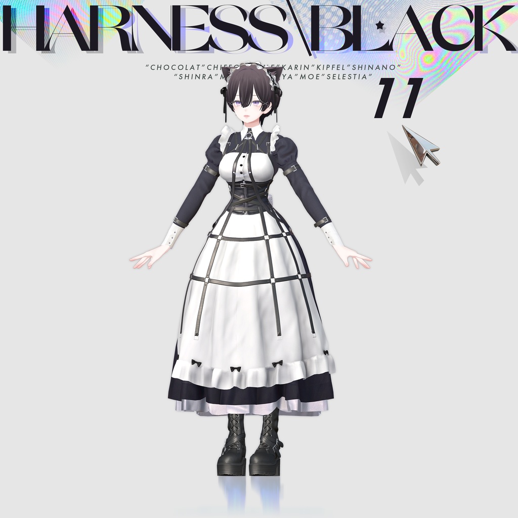 【12アバター対応】Harness Maid Set