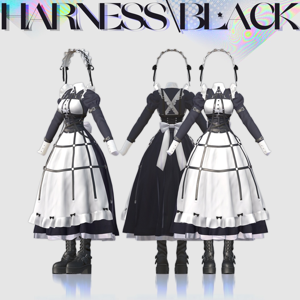 【12アバター対応】Harness Maid Set