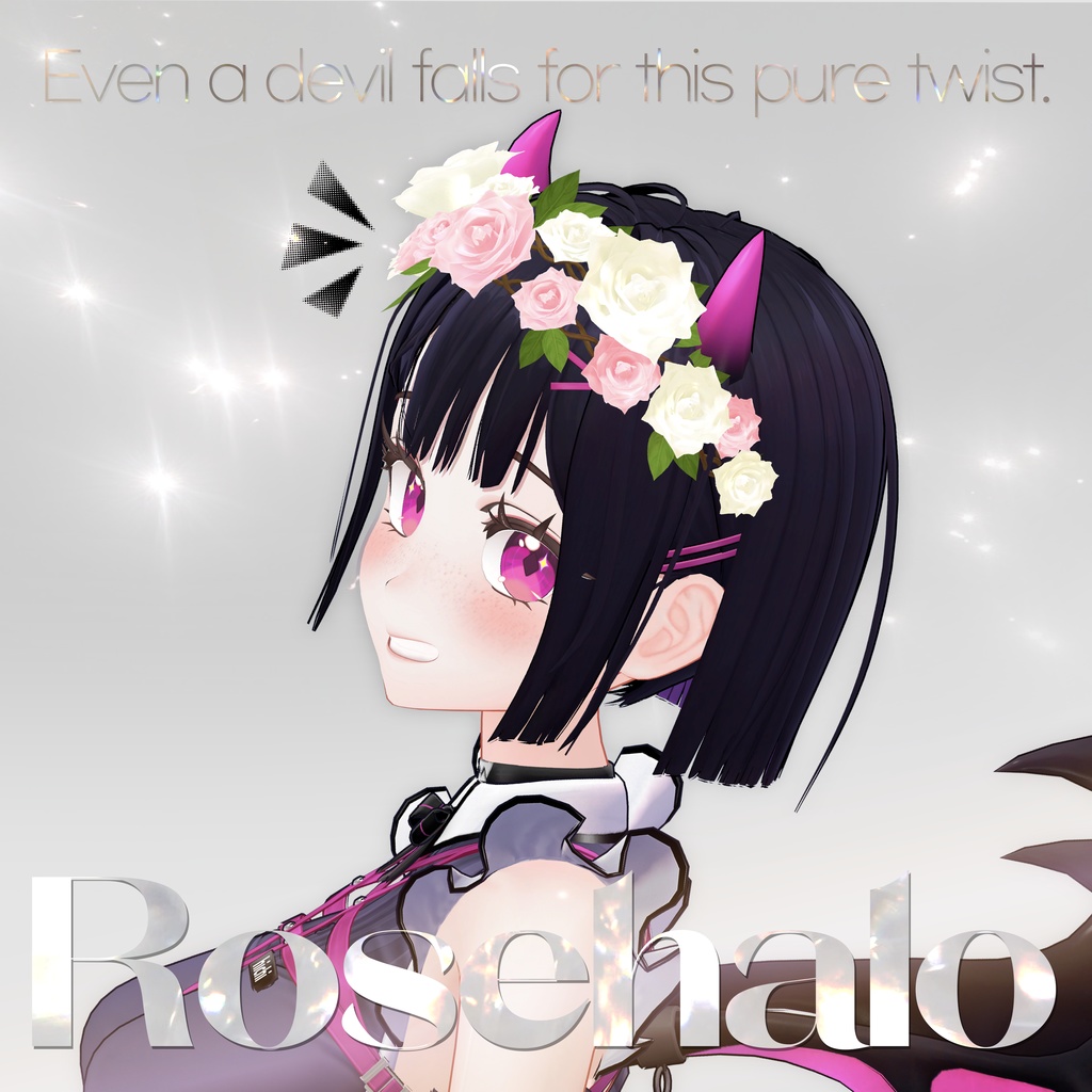 [VRC] Rose Halo (Flower Crown)