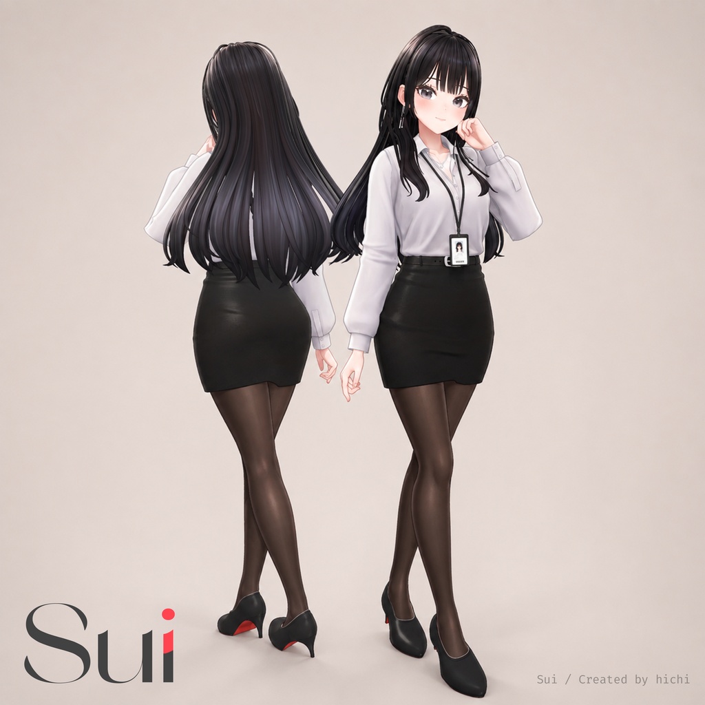 オリジナル3Dモデル「Sui -スイ-」