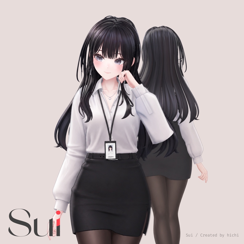 オリジナル3Dモデル「Sui -スイ-」