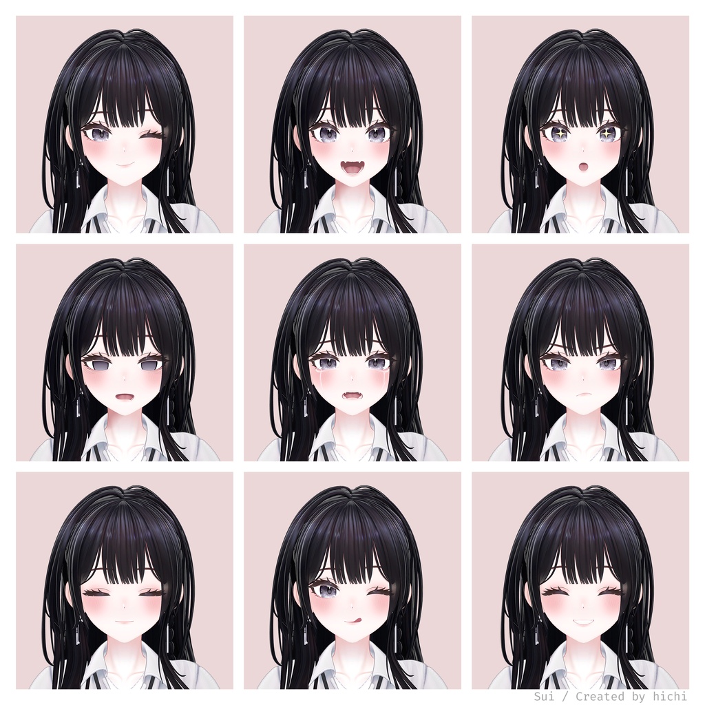 オリジナル3Dモデル「Sui -スイ-」