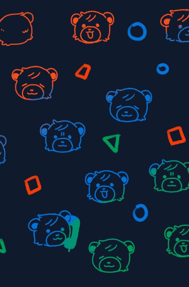 クマタンブラー紺