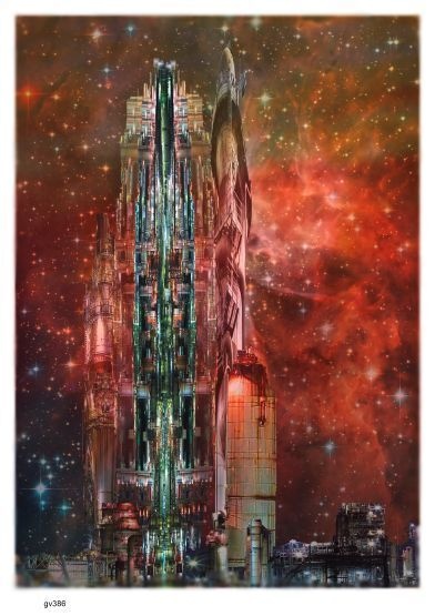画像 386 宇宙基地 現代美術 アート ポスター素材 未来戦 宇宙戦 未来兵器 未来戦争 幻想 SF ファンタジー