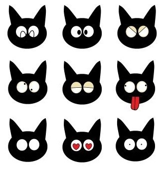 黒猫 アイコン 絵文字 画像