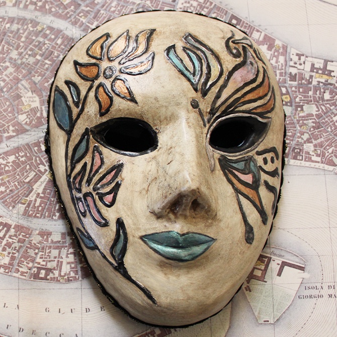 ヴェネツィアンマスク 〜アンティークフラワー〜