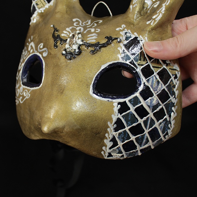 うさぎ仮面 〜ゴールド&ネイビー〜