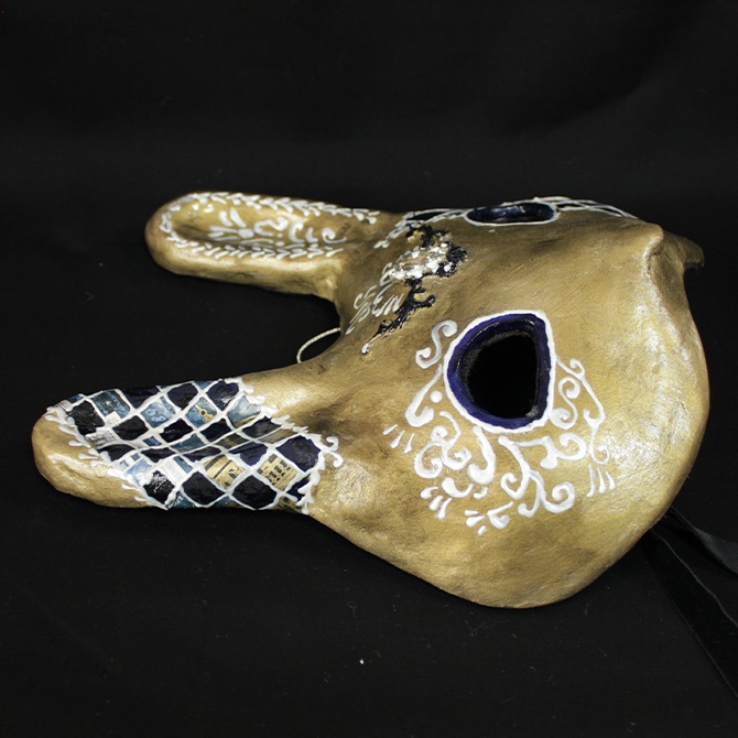 うさぎ仮面 〜ゴールド&ネイビー〜