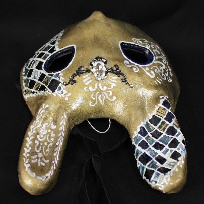 うさぎ仮面 〜ゴールド&ネイビー〜