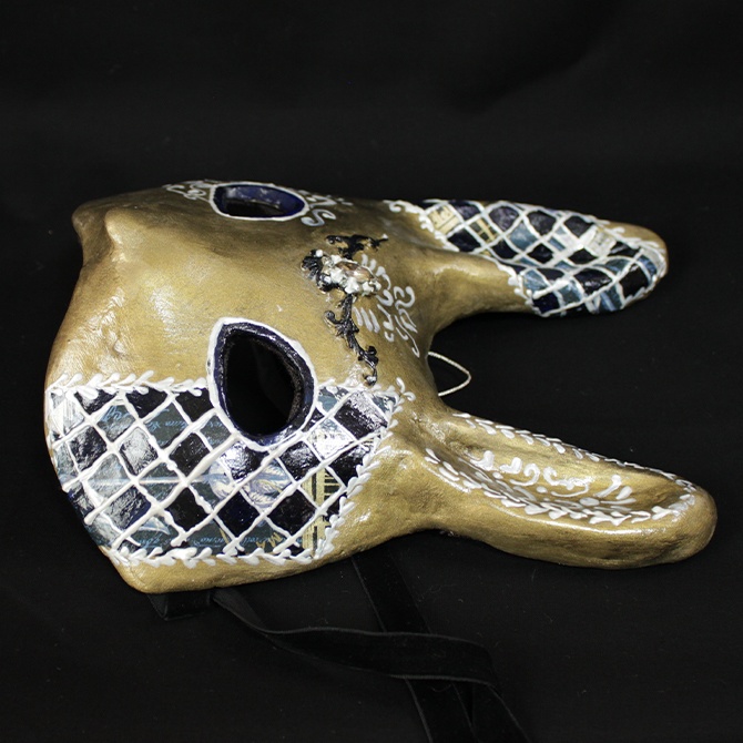 うさぎ仮面 〜ゴールド&ネイビー〜