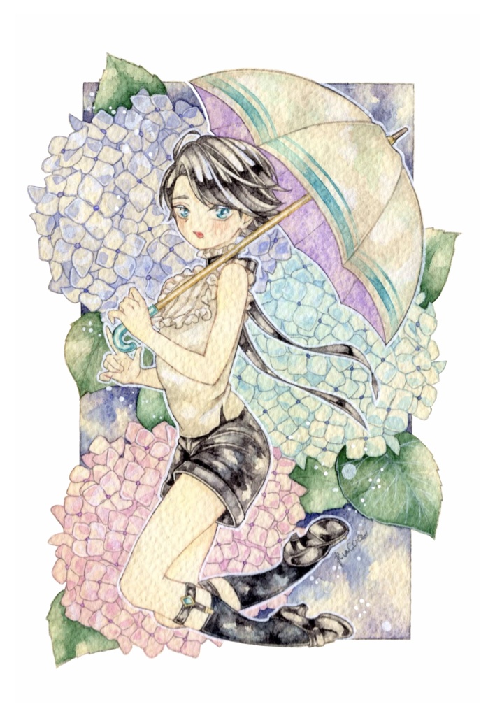 原画『紫陽花』
