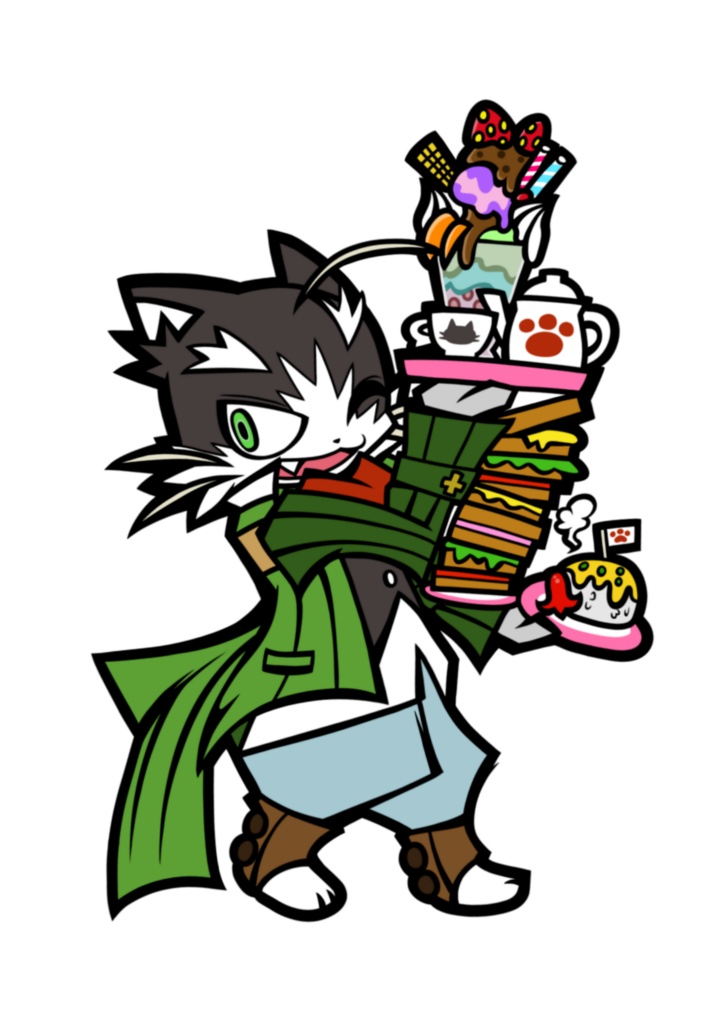 にゃん太★ステッカー